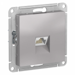 Розетка 1гн комп RJ45 с/у алюминий механизм кат.6А AtlasDesign Systeme Electric