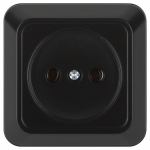 Розетка Intro Quadro 2-201-05 без заземления IP20 16А-250В ОУ антрацит Розетка Intro Quadro 2-201-05 без заземления IP20 16А-250В ОУ антрацит