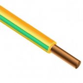 Провод установочный ПуВ (ПВ1) 1х10 желто-зеленый ГОСТ (фасовка) Евкабель