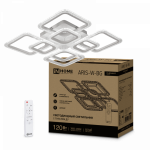 Светильник светодиод 120Вт 3000-6500К 8400Лм 585х585х115мм c пультом ДУ белый ELEGANT ARIS-W-BG IN HOME (1/5)