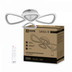 Светильник светодиодный ELEGANT SANSA-W 60Вт 230В 3000-6500K 4700Лм 600х400х75мм c пультом ДУ белый IN HOME