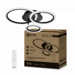 Светильник светодиодный ELEGANT BLISS-B 60Вт 230В 3000-6500K 4700Лм 610х400х130мм c пультом ДУ черный IN HOME