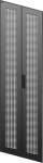 Дверь перфорированная двустворчатая для шкафа LINEA N 24U 600мм черная ITK (1)
