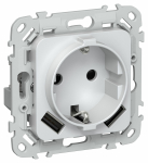 FLITE Роз.с з/к/ш 16А USB AA 3,1А б/к РСЮша11-1-ФлЖ жем. IEK