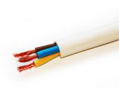 Провод соединительный ПВС 3х2,5 (2х2,5+1х2,5) белый НПП ТЕХНОКАБЕЛЬ ГОСТ (100)
