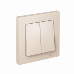 Выключатель 2кл с/у бежевый в сборе быстрозажим AtlasDesign Systeme Electric (1/15) Выключатель 2кл с/у бежевый в сборе быстрозажим AtlasDesign Systeme Electric (1/15)