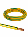 Провод ПуГВнг(А)-LS 1х6 ГОСТ (10м), желто-зеленый TDM Провод ПуГВнг(А)-LS 1х6 ГОСТ (10м), желто-зеленый TDM