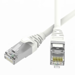 Патч-корд экранированный SLIM CAT6 U/FTP 4х2, 28 AWG, LSZH, белый, 3м
