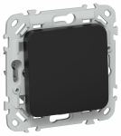 FLITE Выключ. 1-кл. 10А ВС11-1-0-ФлЧ чер. IEK