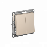 Выключатель 2кл с/у песочный AtlasDesign Systeme Electric (1/20)