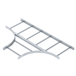 Секция Т-образная LT 650 R5 FT, для лестничных лотков, R=500 мм, h=60 мм, B=500 мм, сталь, горячий цинк