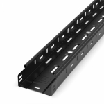 Лоток перфорированный Стандарт 100х50х3000 (0,7 мм) RAL 9005 (24 м/уп) Промрукав