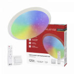 Светильник светодиодный COMFORT GALAXY-RGB 125Вт 230В 3000-6500K 10000Лм 565x80мм с пультом ДУ IN HOME