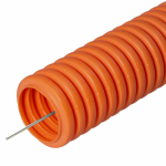 Труба гофрированная пластиковая полиэтилен оранжевый 39.6мм/39.6мм 750Н -55-90°C IP66 устойчива к УФ ПРОМРУКАВ _