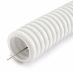 Труба гофрированная пластиковая белый 16мм/11мм 750Н -45-115°C IP66 ПРОМРУКАВ