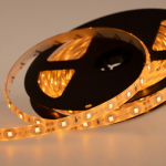 LED лента силикон, 8мм, IP65, SMD 3528, 60 LED/m, 12V, желтая