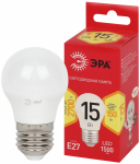 Лампа светодиодная ЭРА RED LINE LED P45-15W-827-E27 R 15Вт шар теплый белый свет E27