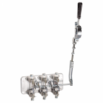 Выключатель-разъединитель встр. стационарный 3p 250А 660В 20кА рычажковый сервисный, для авар. остановки IP00 КЭАЗ Выключатель-разъединитель встр. стационарный 3p 250А 660В 20кА рычажковый сервисный, для авар. остановки IP00 КЭАЗ