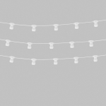 Гирлянда Белт-Лайт 2 жилы, 50м, шаг 40см, 125 патронов E27, IP65, белый плоский провод ПВХ PROconnect Гирлянда Белт-Лайт 2 жилы, 50м, шаг 40см, 125 патронов E27, IP65, белый плоский провод ПВХ PROconnect
