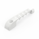 Держатель труб для прямого монтажа односторонний на 5 мест белый d20 (20шт/160шт уп/кор) Промрукав Держатель труб для прямого монтажа односторонний на 5 мест белый d20 (20шт/160шт уп/кор) Промрукав