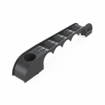 Держатель труб для прямого монтажа односторонний на 5 мест чёрный d20 (20шт/160шт уп/кор) Промрукав Держатель труб для прямого монтажа односторонний на 5 мест чёрный d20 (20шт/160шт уп/кор) Промрукав