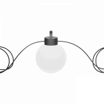LIGHTBALL 8W 830 WH D80