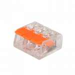 Клемма монтажная СМК PTC-3P 221-413 450V 32A 0,14-4.0mm2 /50 шт./ Jazzway