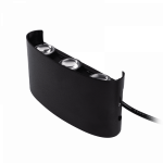 Светильник светодиод уличный 6Вт 4000К черный IP65 230В IP44 PWL-80160 Jazzway (1/50)