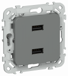 FLITE Роз. USB AA 2,1А РЮ-2-ФлМА м/а IEK FLITE Роз. USB AA 2,1А РЮ-2-ФлМА м/а IEK