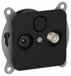 FLITE Роз. 2-я TV+SAT экр. проходная РТВс-2-1-2-ФлЧ чер. IEK FLITE Роз. 2-я TV+SAT экр. проходная РТВс-2-1-2-ФлЧ чер. IEK