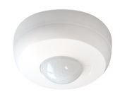 Датчик движения потолочный 360° с шумовым сенсором PD3N-1C-SM Micro/white Ø10м.,накладной монтаж / IP44 / белый