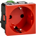 Розетка з/к з/ш б/з красная Розетка з/к з/ш б/з красная