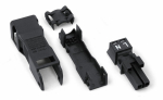 Разъем с корпусом разгрузки натяжения 2-пол. Код. A 1,50 mm черные WINSTA® MINI 890-102