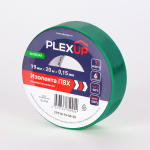 Изолента ПВХ 19мм-20м зеленая PLEXUP Изолента ПВХ 19мм-20м зеленая PLEXUP