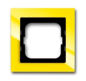 Рамка 1-пост. без перегородки цвет желтый глянцевый, пластик горизонт. и вертик., IP20 Axcent ABB