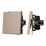 Механизм выключателя одноклавишный проходной SWT-TENDO-MKP1-PL-GD (230V, 10A) (Arlight, Песочный) Механизм выключателя одноклавишный проходной SWT-TENDO-MKP1-PL-GD (230V, 10A) (Arlight, Песочный)