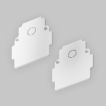 Заглушка торцевая 2шт Gravity встраиваемый белый Белый Заглушка торцевая 2шт Gravity встраиваемый белый Белый