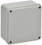 Коробка расп. КМ41260 о/п 100х100х50мм IP55 серая IEK