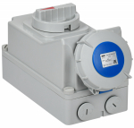 Розетка с мех. блок. ССИ-823 32А-6ч 220В 2P+PE IP67 IEK