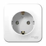 Розетка 1гн с З/К о/у белый изол.пласт. 16А IP20 Blanca Systeme Electric(1/12)