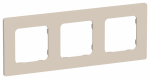 FLITE Рамка 3-мест. РУ-3-К-ФлЛ льн. IEK