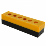 Корпус КП106 для кнопок 6мест желтый EKF PROxima (50/1)