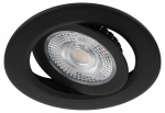 Светильник светодиодный встраиваемый ЭРА KL LED 25A-5 4K BK SET 10 круглый поворотный черный 5Вт 4000К набор 10шт