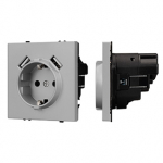 Механизм розетки с USB зарядкой SCT-NOBE-MUAA-SFPL-IS (230V, 16A) (Arlight, Никель) Механизм розетки с USB зарядкой SCT-NOBE-MUAA-SFPL-IS (230V, 16A) (Arlight, Никель)