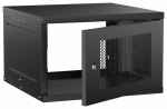 Шкаф наст. 6U 600х600мм перфр. дв. чер. GENERICA