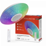 Светильник светодиодный COMFORT CRYSTAL-MUSIC-RGB 75Вт 230В 3000-6500K 6000Лм 505x125мм с пультом дистанционного управления IN HOME Светильник светодиодный COMFORT CRYSTAL-MUSIC-RGB 75Вт 230В 3000-6500K 6000Лм 505x125мм с пультом дистанционного управления IN HOME
