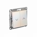 Выключатель управления жалюзи 2кл жемчуг AtlasDesign Systeme Electric (1/5) Выключатель управления жалюзи 2кл жемчуг AtlasDesign Systeme Electric (1/5)