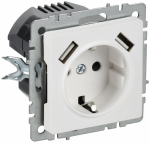 BRITE Роз. с з/к/ш 16А с USB A+A 3,1А РЮш10-2-БрАБ а/б IEK BRITE Роз. с з/к/ш 16А с USB A+A 3,1А РЮш10-2-БрАБ а/б IEK