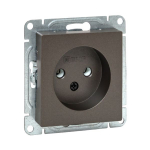 Механизм розетки, 16А, без заземления, без шторок, мокко Эпика EKF