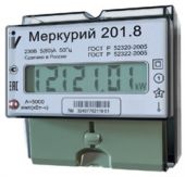 Счетчик 1ф 5-80А Din 1Т 201.8LTO ЖКИ, огрн мощн. PLC кл.т. 1,0/2,0 Меркурий (1/48)